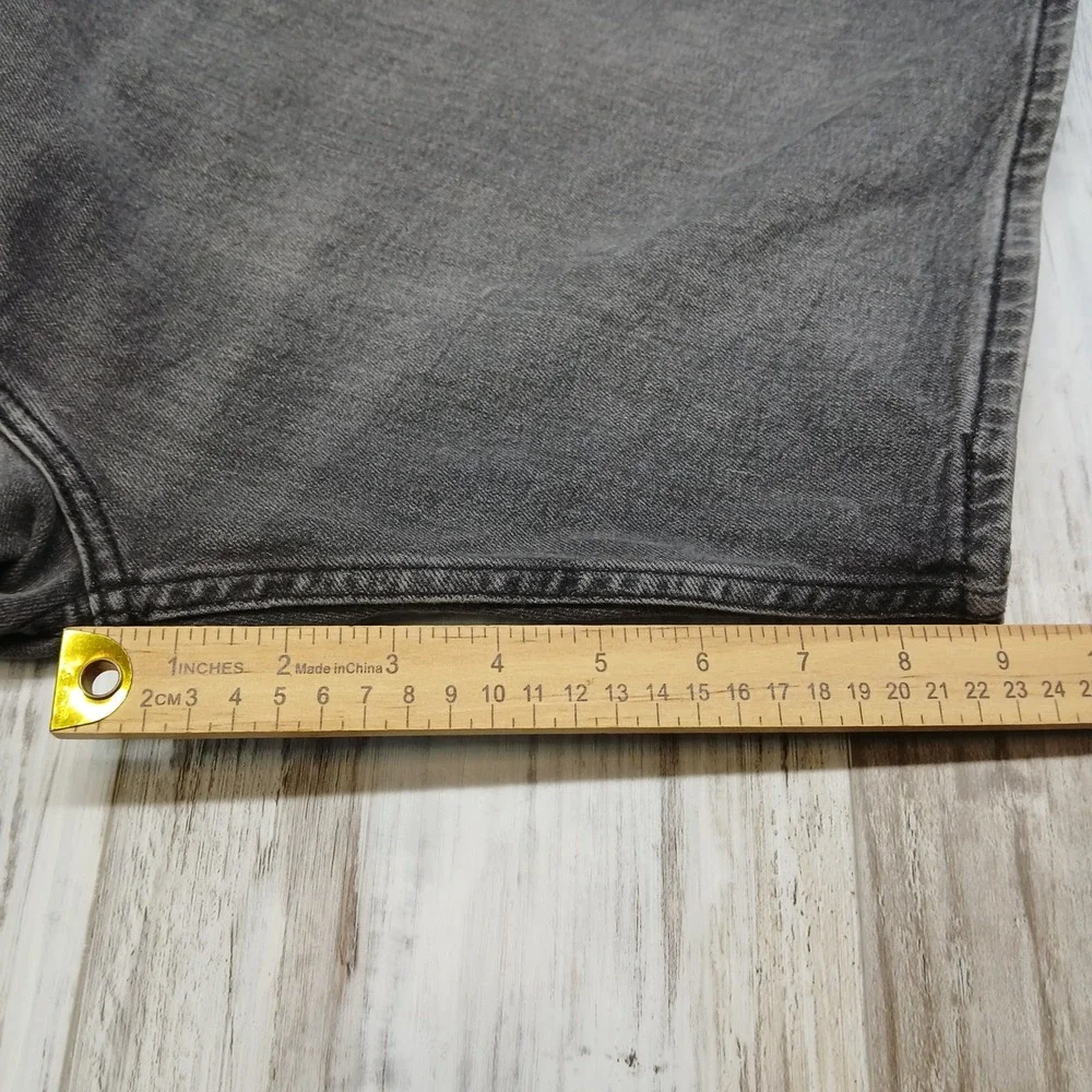 Signature by Levi Strauss Mens Gray Denim Shorts Size 38 Cotton Stretch Casual